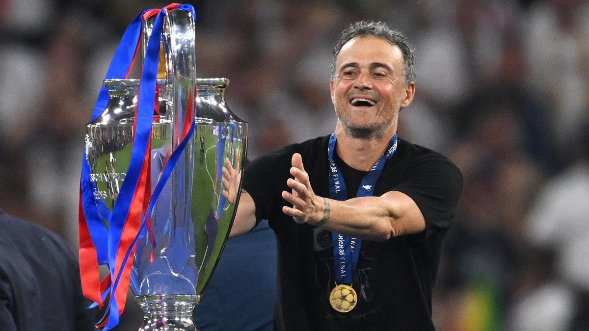 Luis Enrique, Trainer von PSG, gewann zum bereits dritten Mal als Coach die Champions League.