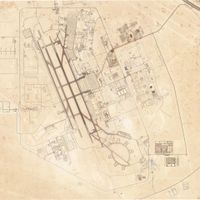 HANDOUT - 15.06.2025, Katar, Luftwaffenstützpunkt Al Udeid: Dieses Satellitenbild von Planet Labs PBC via AP zeigt den Luftwaffenstützpunkt Al Udeid außerhalb von Doha. (zu dpa: «Iran greift als Vergeltung US-Basen in Katar und Irak an») Foto: Planet Labs PBC/Planet Labs PBC/AP/dpa +++ dpa-Bildfunk +++ Nahostkonflikt - Katar