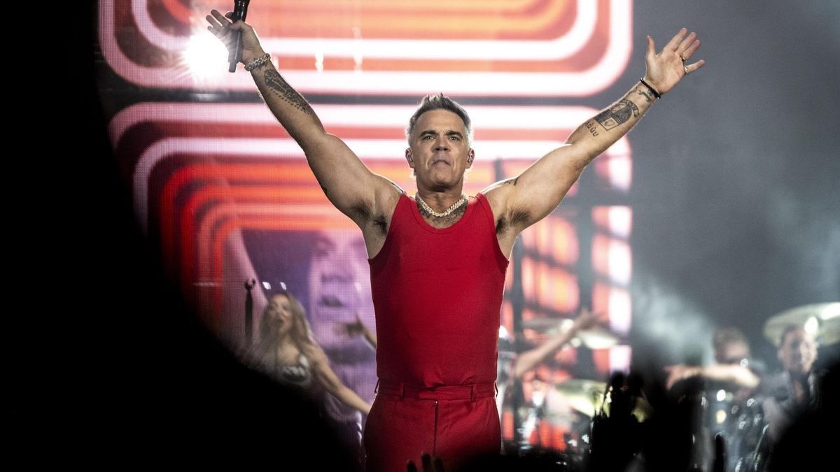 Robbie Williams auf der Bühne nahe Thüringen: „Fühle mich überall zu Hause“