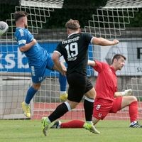 Rene Biskup kam am Sonntag zur zweiten Halbzeit. Der Stürmer zeigte eine starke Leistung. Zu einem Treffer fehlten im mehrfach nur Zentimeter. VfB Bottrop gegen SC Westfalia Herne