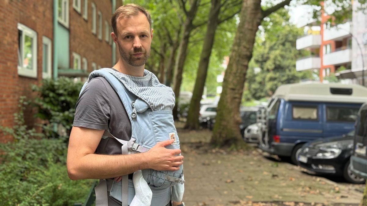Christian Korff mit seinem kleinen Sohn