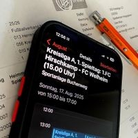 Alle Termine griffbereit: Laden Sie sich den Spielplan ihres Lieblingsteams aufs Handy. Symbolfoto
