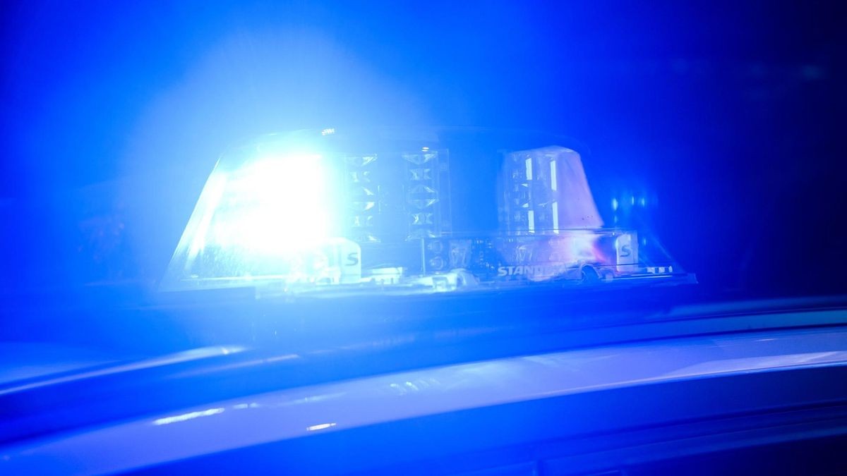 Blaulicht von einem Polizeiwagen