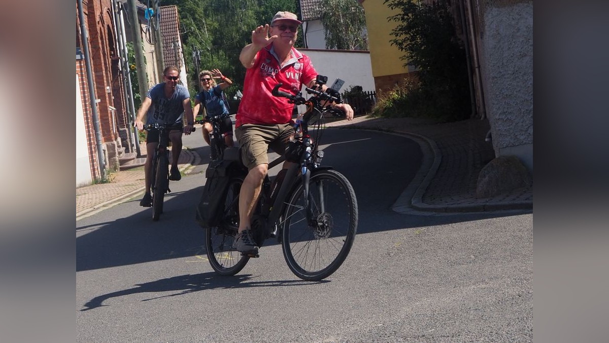 Entspannt kurz vorm Ziel. Bei der Tour de Frömmschdt gibt es keine Sprint- oder Bergprämien.