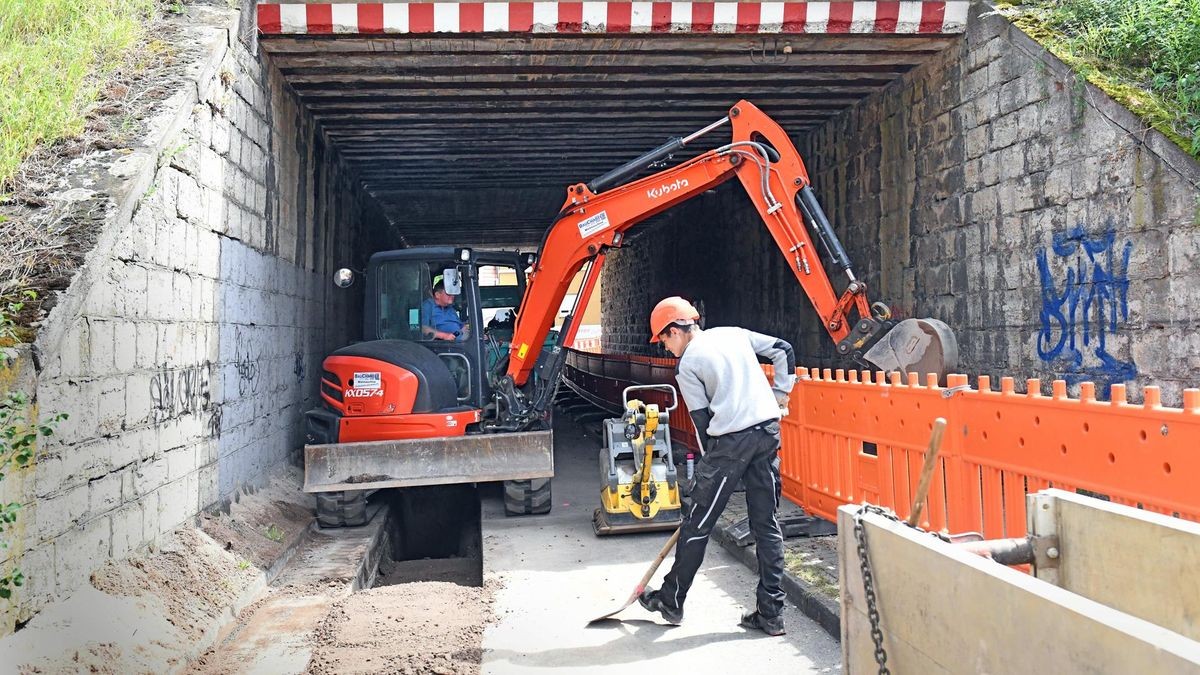 Im August 2020 war der Tunnel in der Bahnhofstraße in Sömmerda ebenfalls gesperrt. Damals wurde eine neue Trinkwasserleitung verlegt.