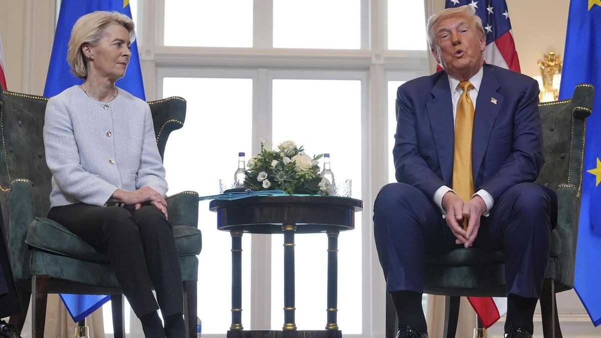 US-Präsident Trump trifft von der Leyen in Schottland
