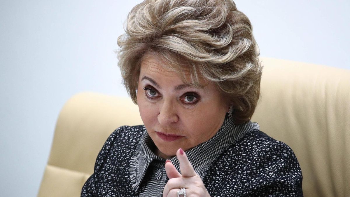 MOSCOW, RUSSIA - FEBRUARY 12, 2020: Federation Council Chairwoman Valentina Matviyenko at a plenary meeting of the Russi