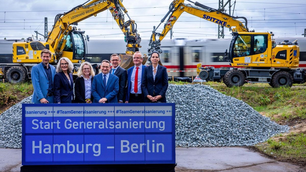 Sanierung der Bahnstrecke Berlin - Hamburg
