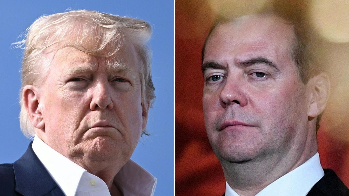 US-Präsident Donald Trump und Ex-Kremlchef Medwedew