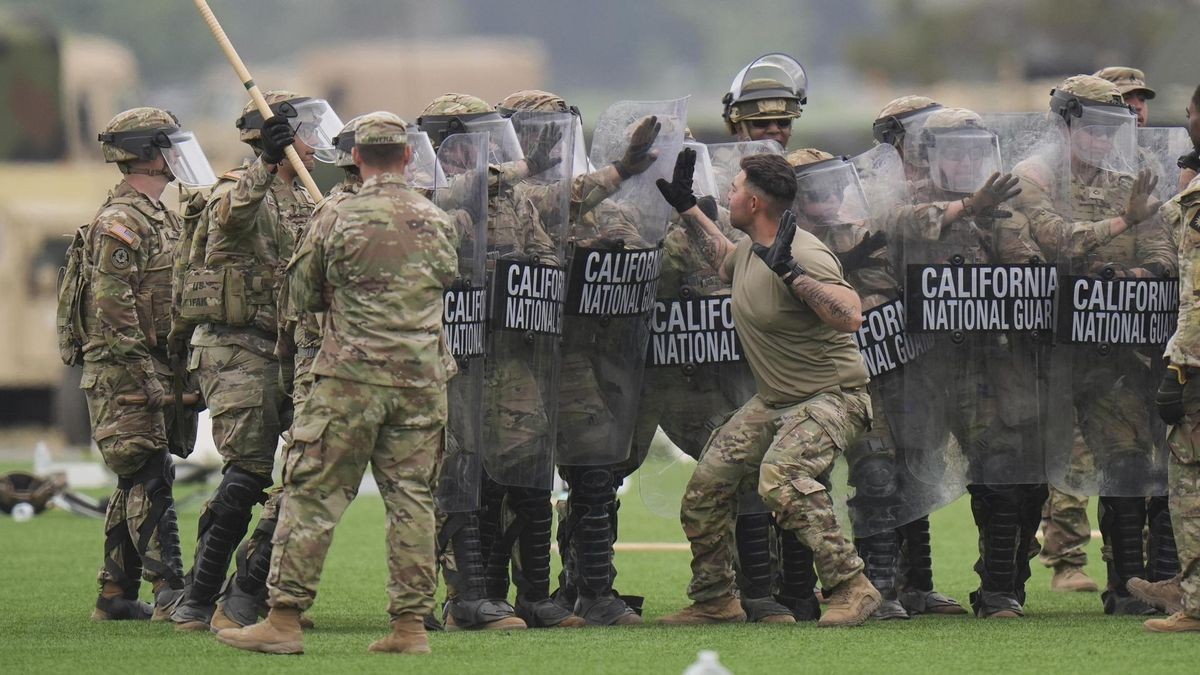 Militärübung in Los Angeles