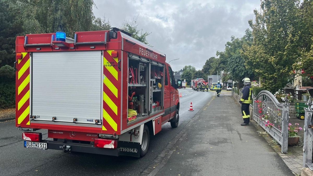 Feuerwehreinsatz in Weidenhausen