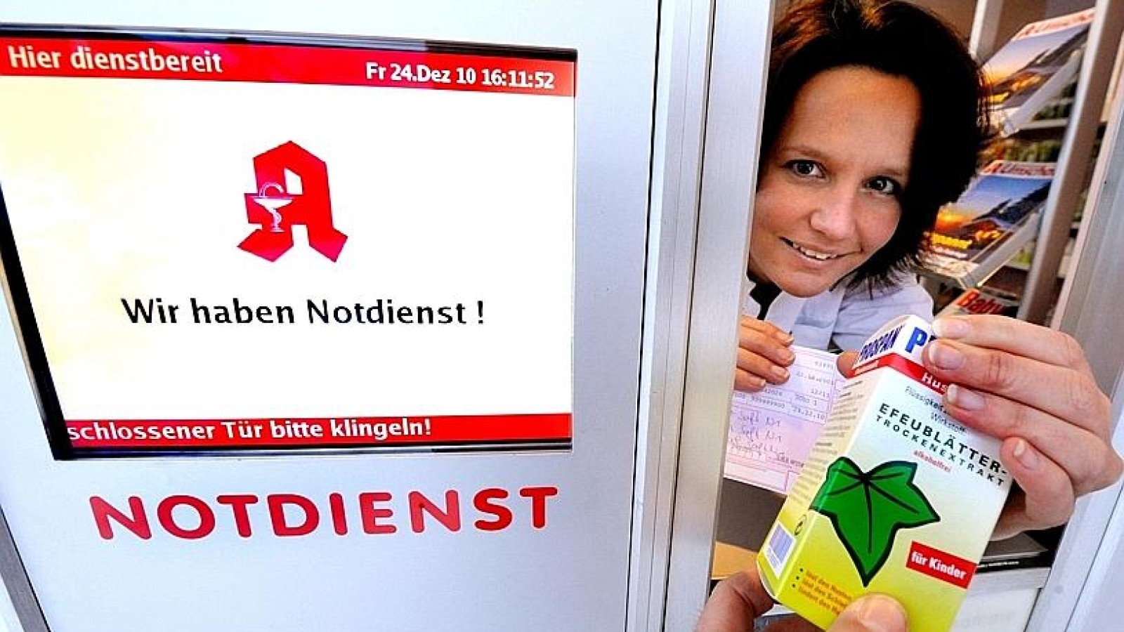 Besuch beim Apotheken-Notdienst in Duisburg an Weihnachten