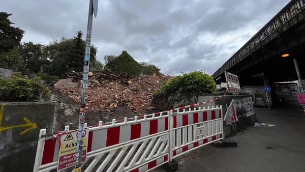 Das letzte Wohnhaus ist für die neue Sternbrücke gefallen