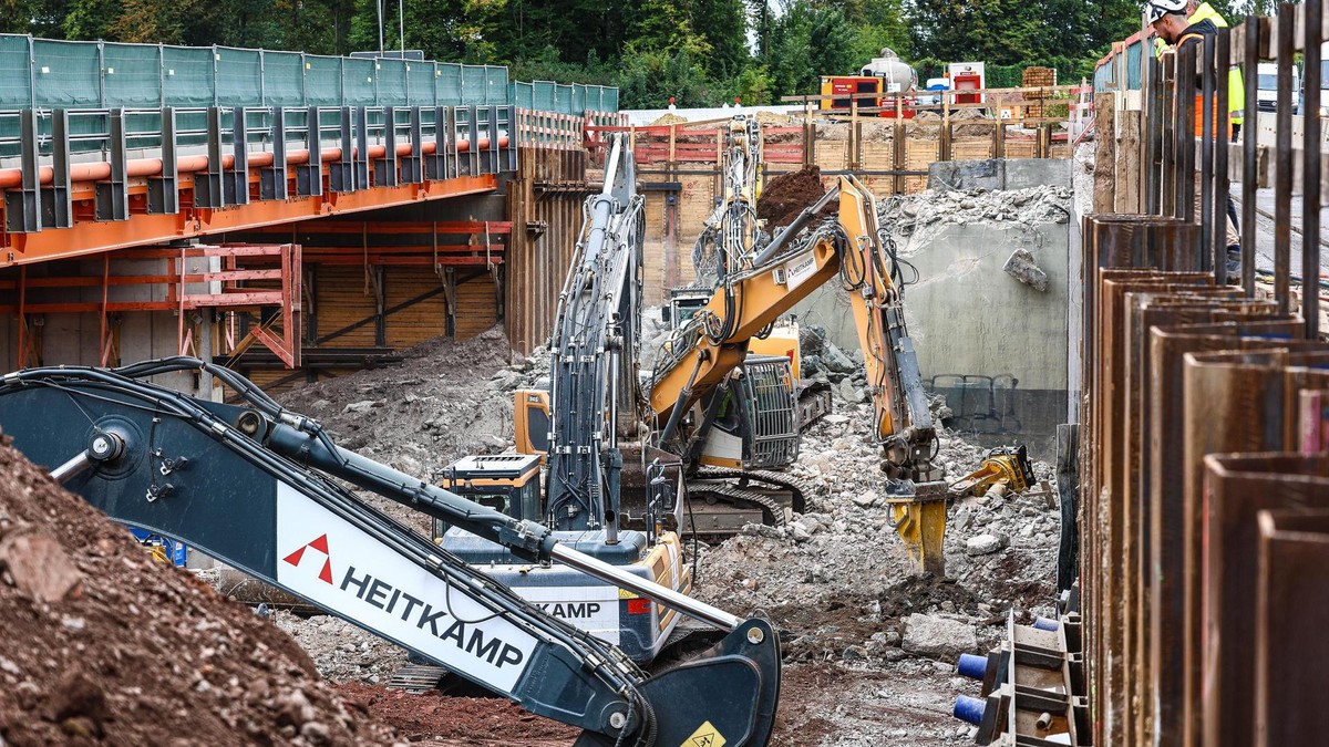 Kreuz Westhofen: Brücke abgerissen – Arbeiten laufen weiter rund um die Uhr 