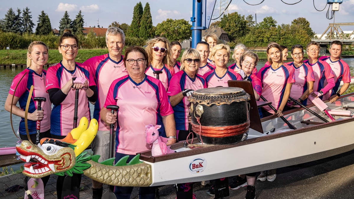  Pink Poison-Drachenboottraining beim KC Friedrichsfeld 