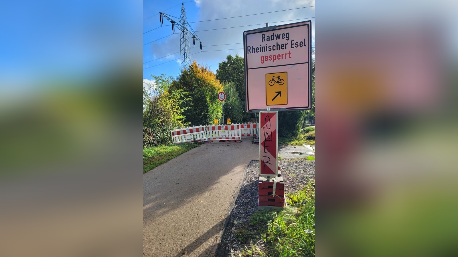 Rheinischer-Esel-Wittens-Fahrrad-Autobahn-teilweise-gesperrt
