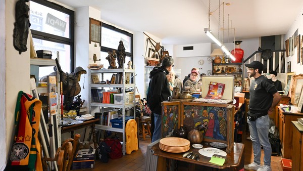 Als letzte Erinnerung: Flohmarkt bei Werdener Legende „Wadi“