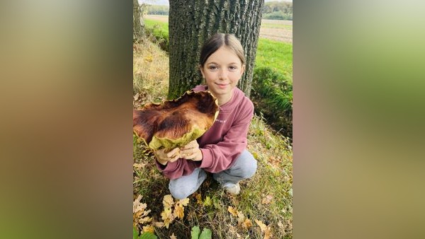Elfjährige findet in Oberhausen riesigen Steinpilz