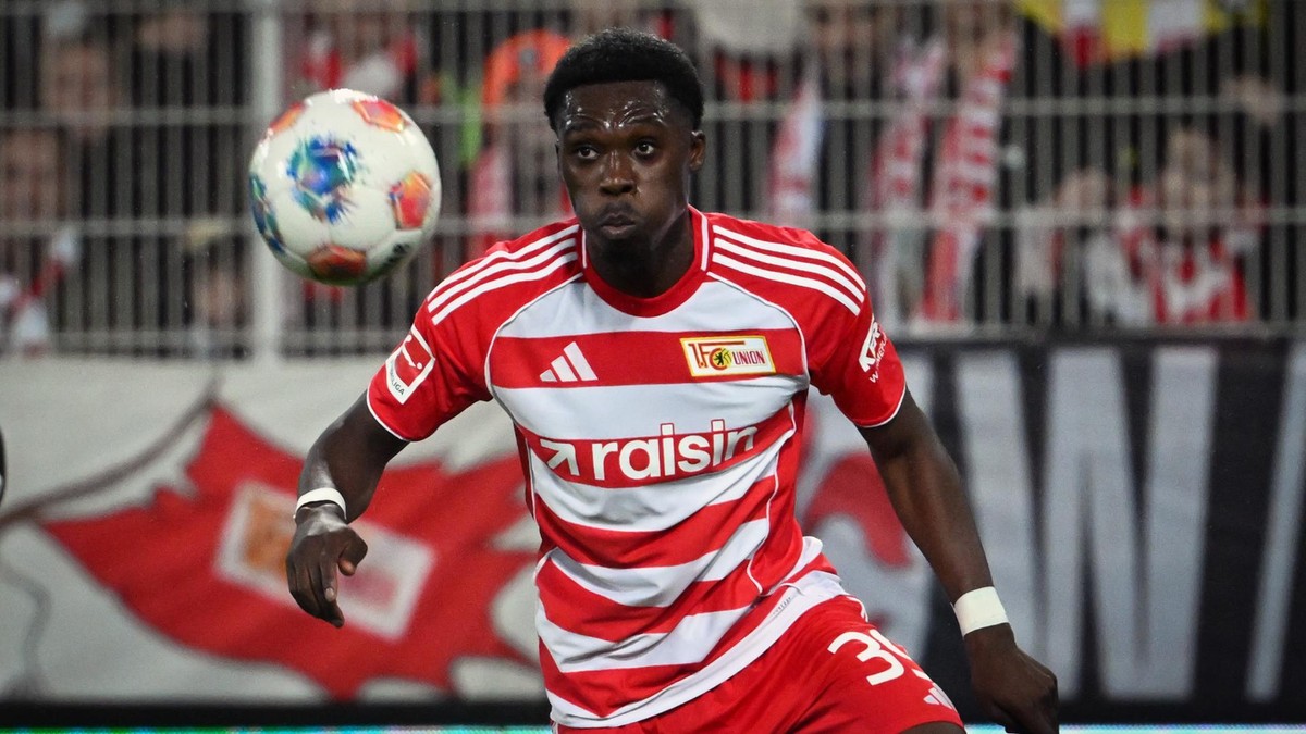 Derrick Köhn, Linksverteidiger von Union Berlin, kommt auf der linken Seite immer besser in Schwung. Derrick Köhn, Linksverteidiger von Union Berlin, kommt auf der linken Seite immer besser in Schwung.