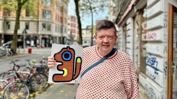 Hamburger Original malt sich nach Psychiatrie ins Leben zurück