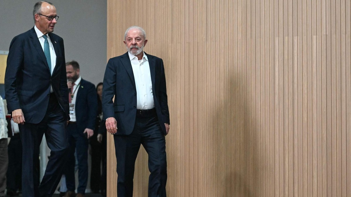 Friedrich Merz und Lula da Silva.