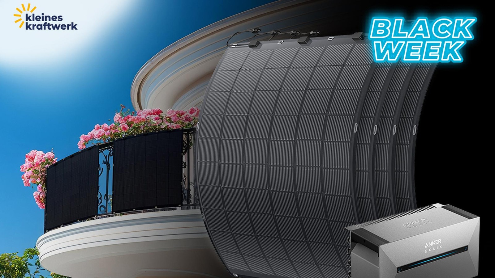 Flexible-Solarmodule-im-Black-Deal-Strom-f-r-Balkon-Garten-Wohnmobil