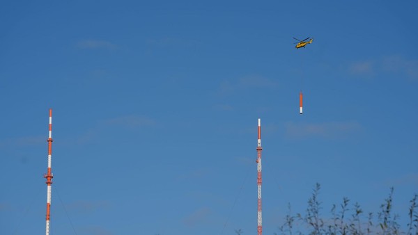 Neuer Sendemast ist Hamburgs höchstes Bauwerk