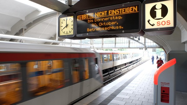 Monatelange U1-Sperrungen im Hamburger Nordosten – bald wieder freie Fahrt