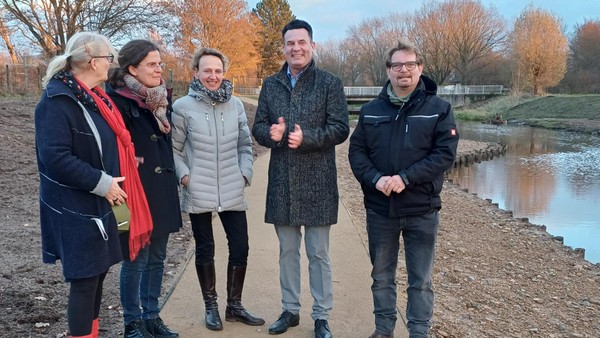 Mühlenaller wird nach Umbau zum naturnahen Gewässer und Lernort in Gifhorn