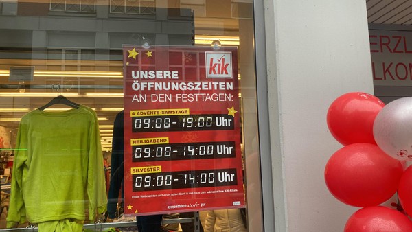 So lange öffnen die Geschäfte an den Samstagen vor Weihnachten in Witten