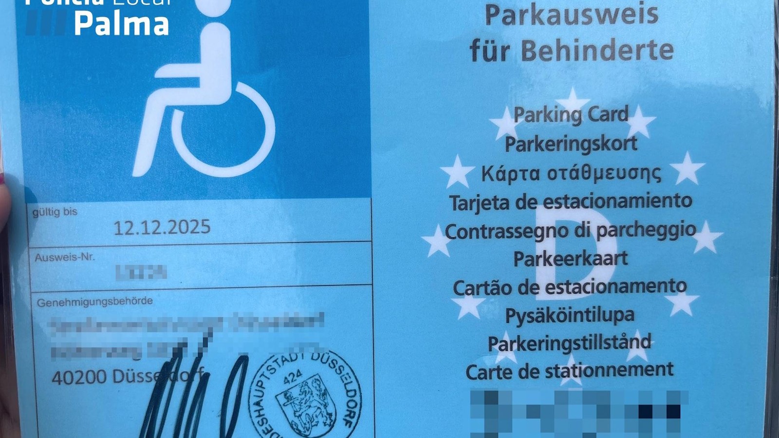 Spanierin-mit-gef-lschtem-Parkausweis-aus-D-sseldorf-auf-Mallorca-erwischt