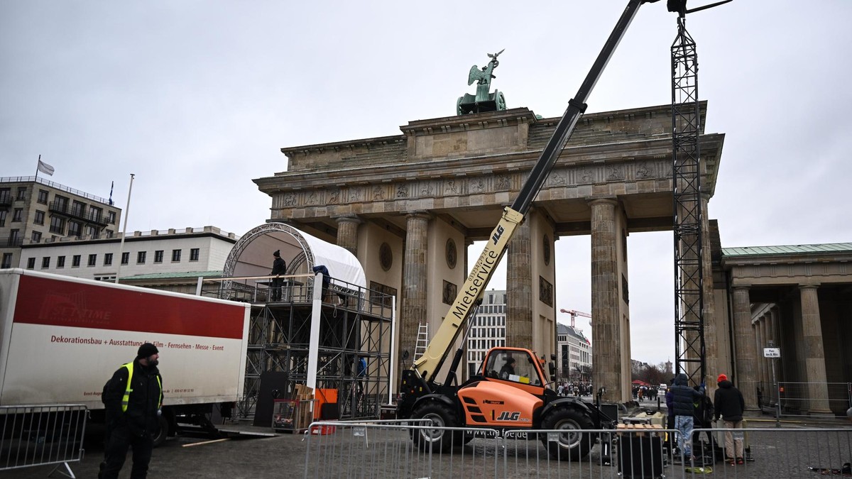 Silvestervorbereitungen in Berlin
