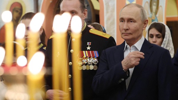 Putin vergleicht russische Soldaten bei Gottesdienst mit Jesus