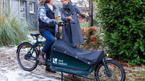 Testfahrt mit dem E-Lastenrad: So fährt sich Gladi auf Gladbecks Straßen