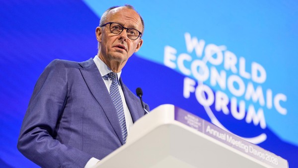 Merz in Davos: „Begrüße den Weg, den Donald Trump gestern eingeschlagen hat“