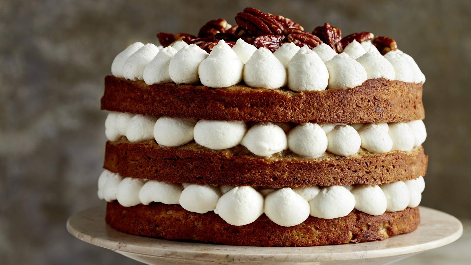 Naturs-er-Pekannuss-Bananen-Layercake