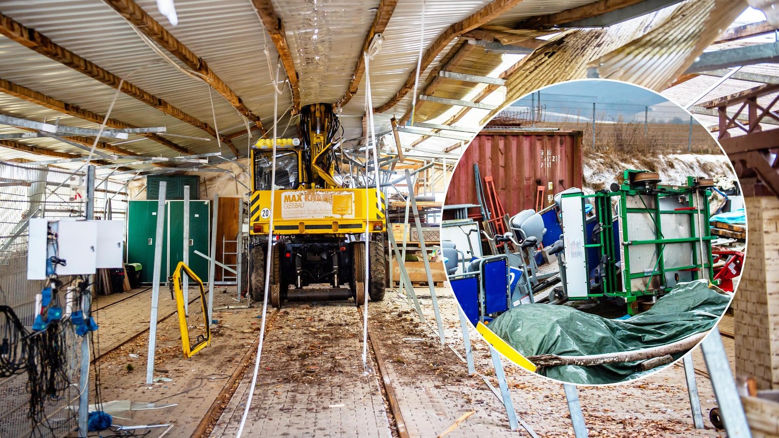 Unstrut-Hainich-Kreis-F-hrerloser-Bagger-kracht-in-Bahnhofsgeb-ude-gro-er-Schaden-f-r-beliebte-Touristenattraktion