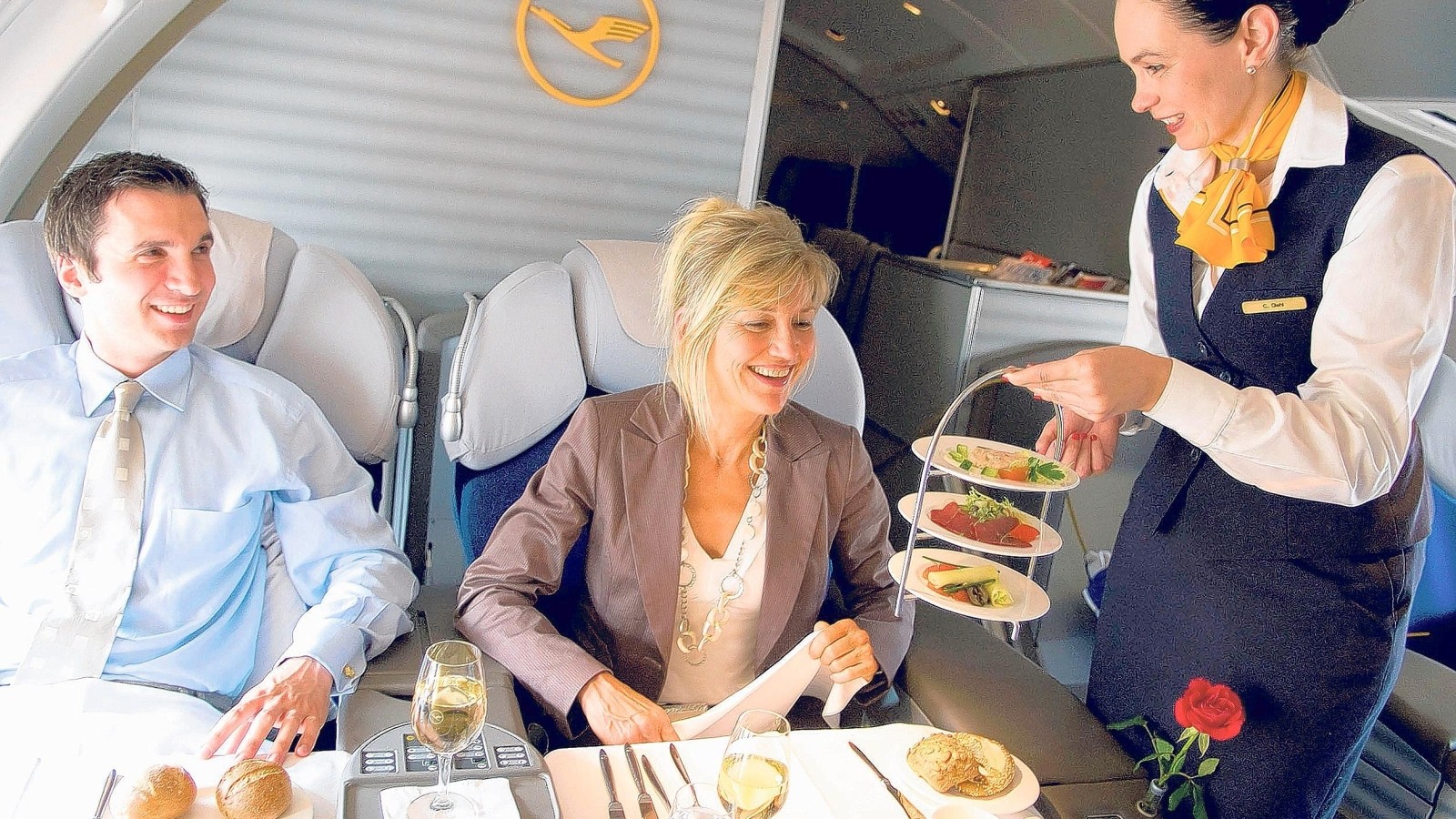 Bei der Lufthansa wird der Flieger zum SterneRestaurant