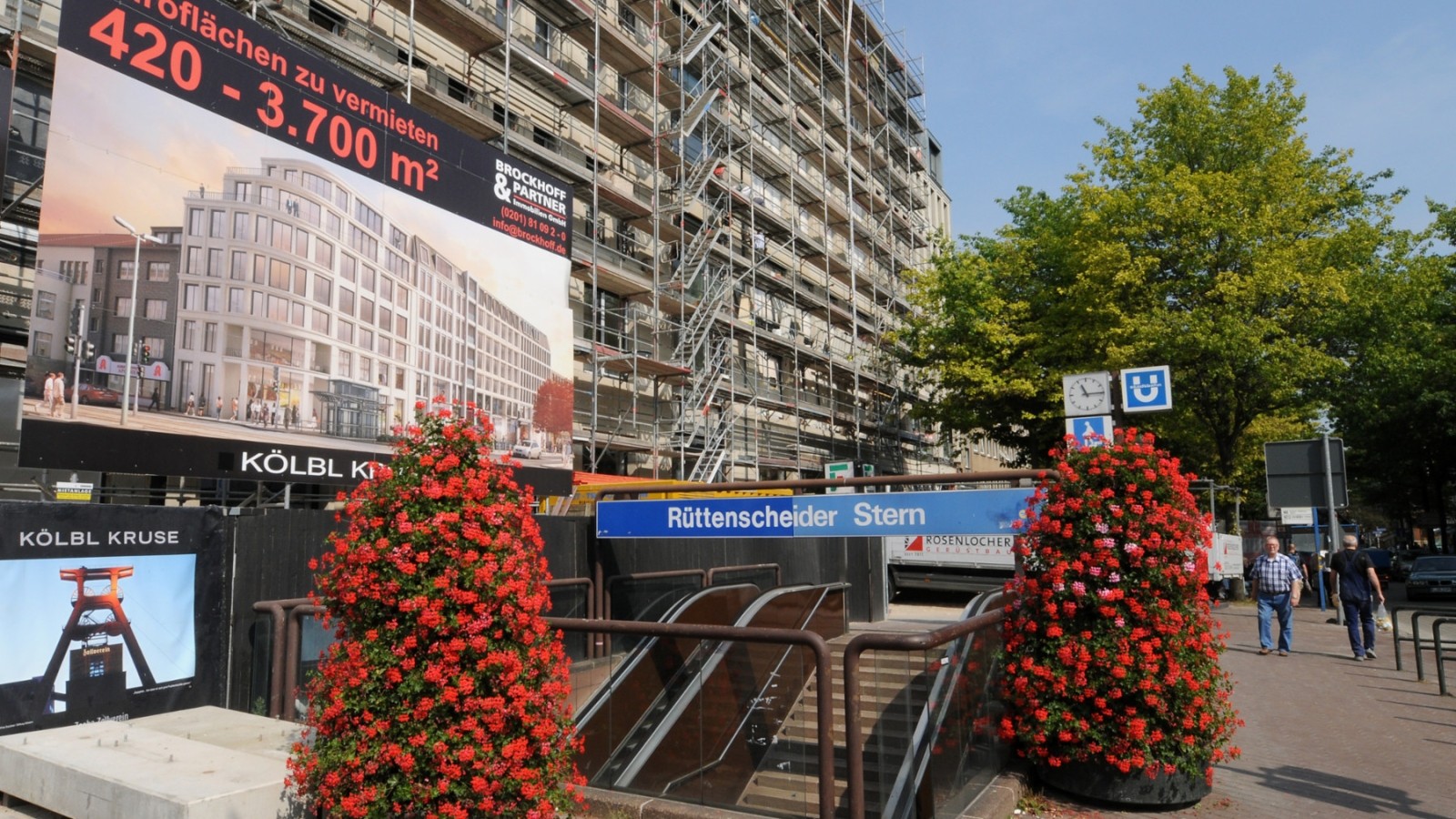 Bahnhof Rüttenscheider Stern wird renoviert Ausgänge gesperrt