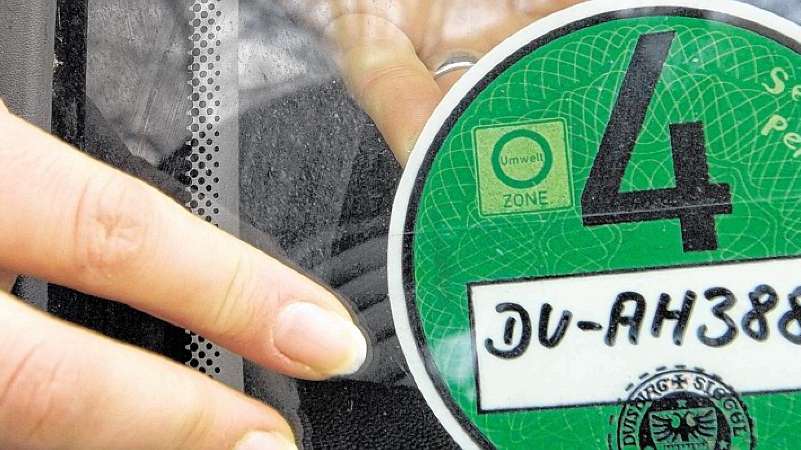 Grüne Umweltplakette Offiziell - Zertifiziert Für Deutsche Umweltzonen Mit Kennzeichen