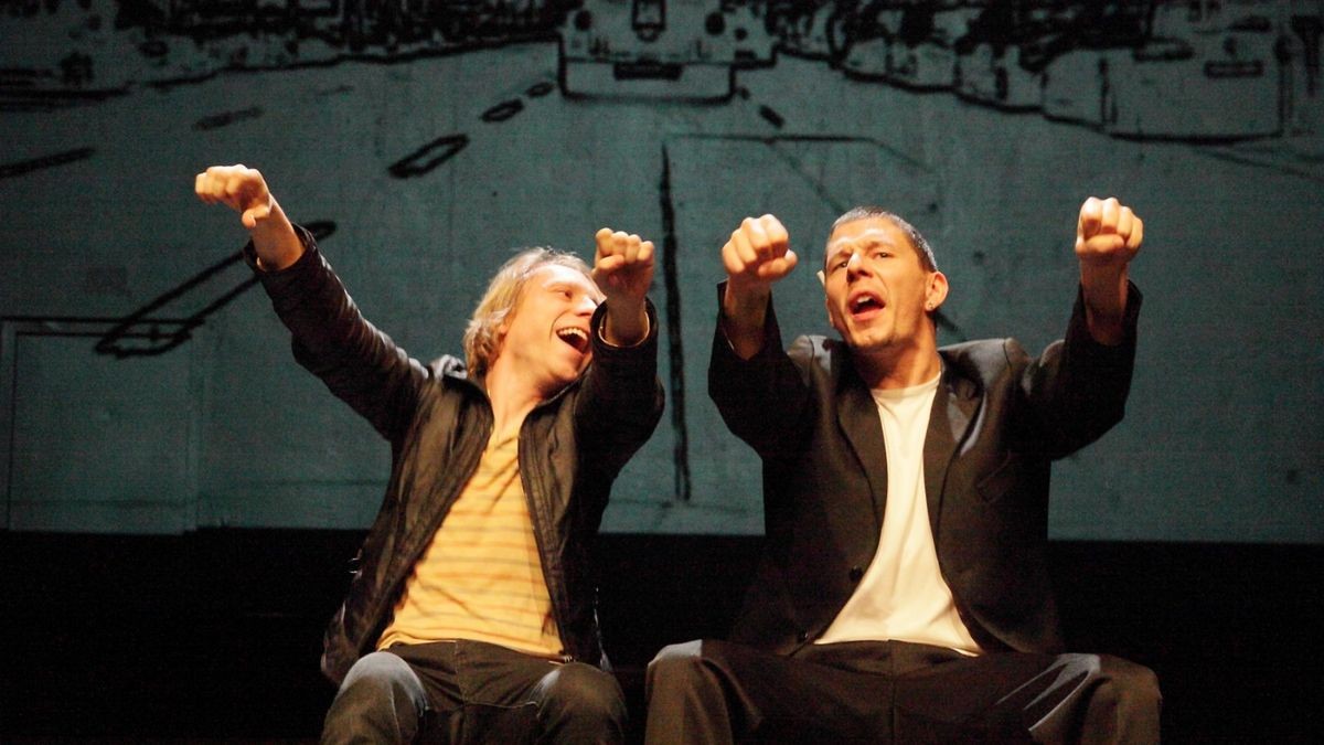 Prinz Regent Theater Bochum ,Tschick' nach W. Herrndorf Regie Romy Schmidt mit Helge Salnikau, Alexander Ritter, Foto Hans Jürgen Landes
(See attached file: Tschick (c) Landesfoto 2.JPG)